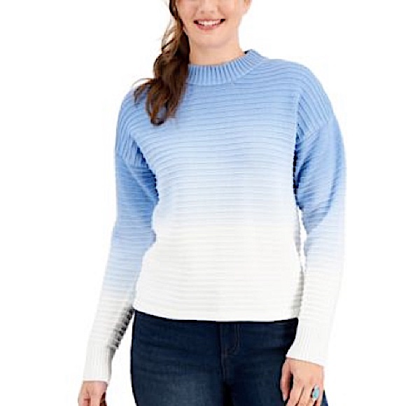 NWT Ombré Blue Sweater Medium
